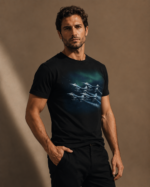 Özarık Baskılı Siyah T-Shirt - Görsel 2